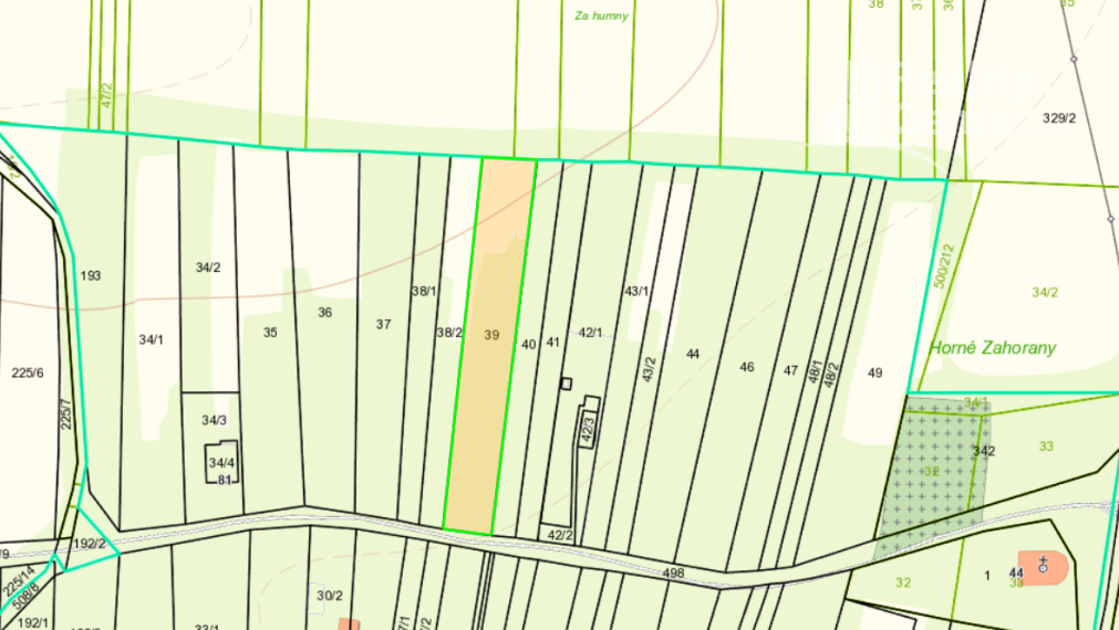 Pozemok - Horné Zahorany