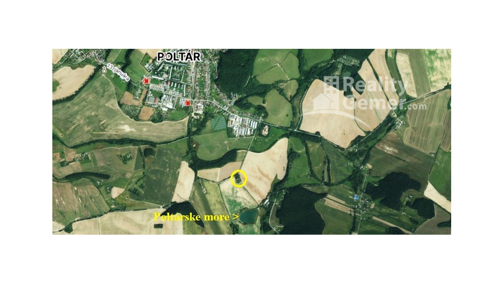 ZĽAVA - Usadlosť - „ Štavičné briežky - Prievrana“ okr. Poltár - 6.354 m2