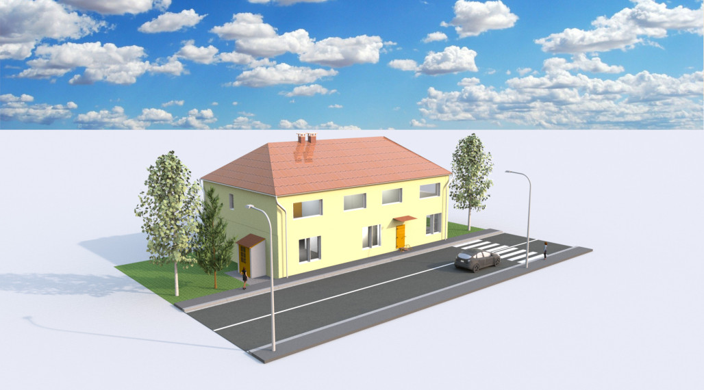 Polyfunkčný objekt v Hrnčiarskych Zalužanoch