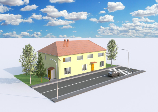 Polyfunkčný objekt v Hrnčiarskych Zalužanoch