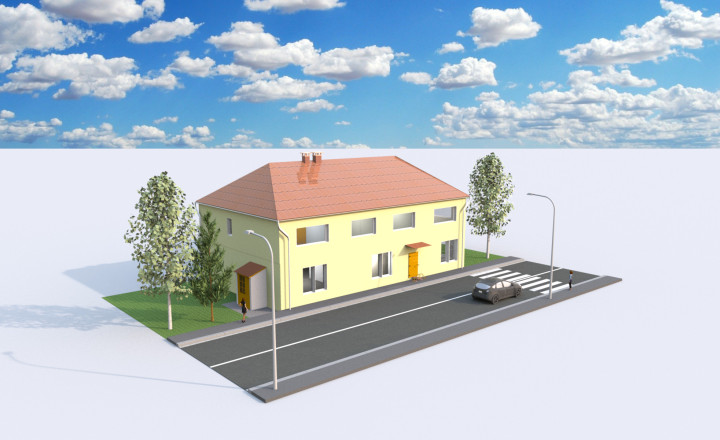 Polyfunkčný objekt v Hrnčiarskych Zalužanoch
